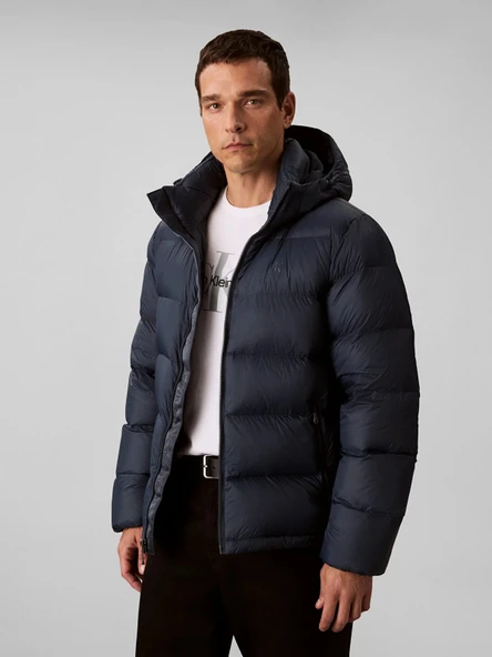 Calvin Klein LV04RC518 Ls Nylon Zip Off Hood Down Puffe Erkek Mont ürün görseli 1