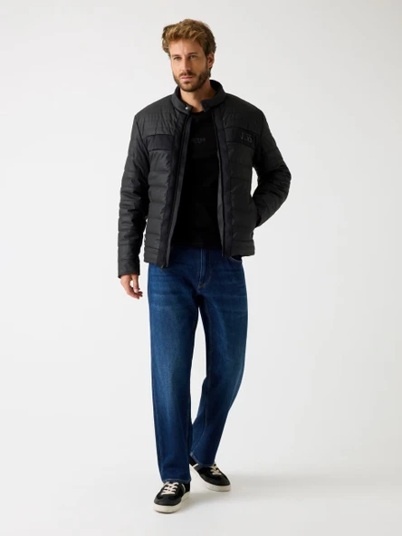Guess M4YL16WFHD0 Logo Stretch Padded Erkek Ceket - Resim 2