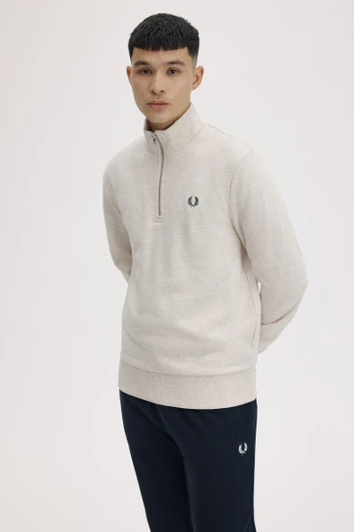 Fred Perry M3574 Half Zip Erkek Sweatshirt - Resim 7