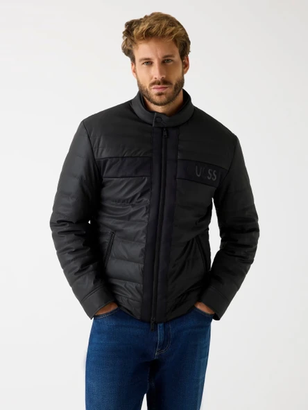 Guess M4YL16WFHD0 Logo Stretch Padded Erkek Ceket ürün görseli 1