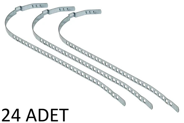 AKS KÖRÜK KELEPÇESİ UNİVERSAL 7mm KISA PKT 24 LÜK PASLANMAZ GALVENİZLİ SAÇ ürün görseli 1