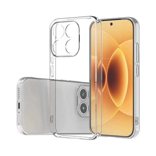 Xiaomi 15T Kılıf İnce ve Esnek Şeffaf Süper Silikon ürün görseli 1