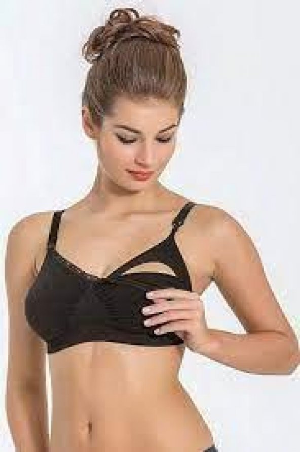 MISS FIT 11036 DİKİŞSİZ V YAKA EMZİRME SÜTYENİ ürün görseli 1