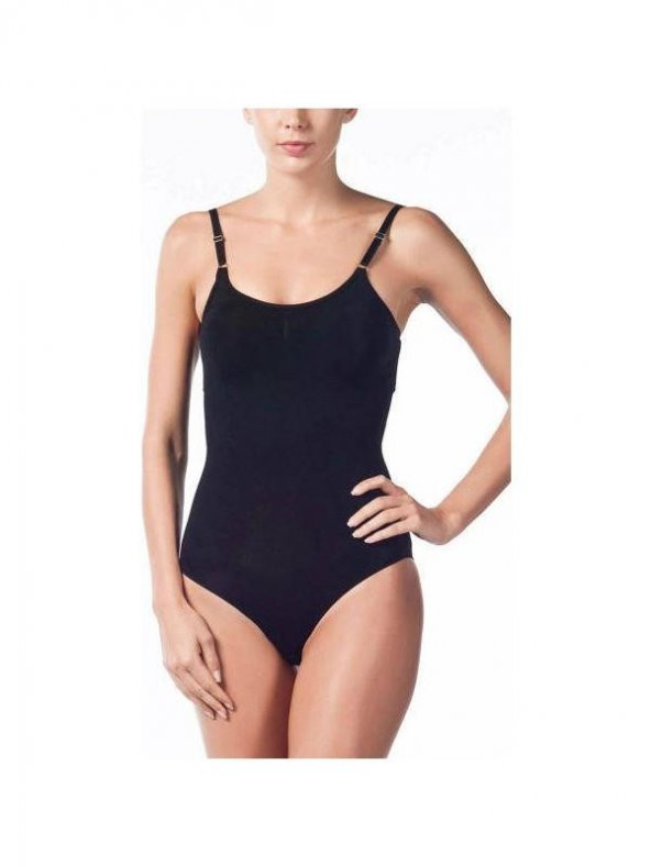 MISS FIT 1916 DİKİŞSİZ İNCE ASKILI KORSAJLI BODY ürün görseli 1