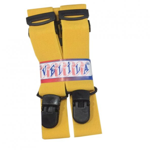 çocuk pantolon askısı sarı unisex model ürün görseli 1