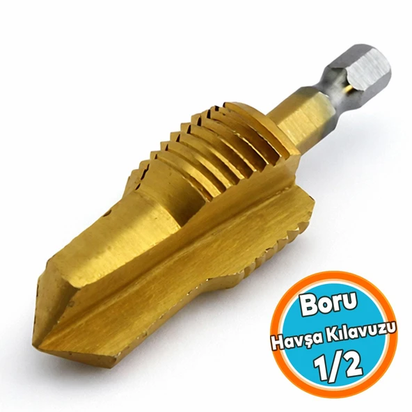 Profesyonel Boru Havşa Kılavuz 1/2 İç Diş Açma Aparatı Su Tesisatı Metal Boru Uyumlu ürün görseli 1