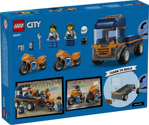 LEGO City 60491 Motorcycle Transporter - Resim 2