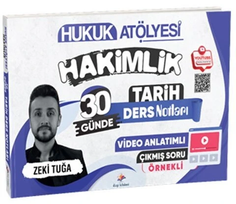 Hukuk Atölyesi Hakimlik Çıkmış Soru Örnekli 30 Günde Tarih Ders Notları Dizgi Kitap ürün görseli 1