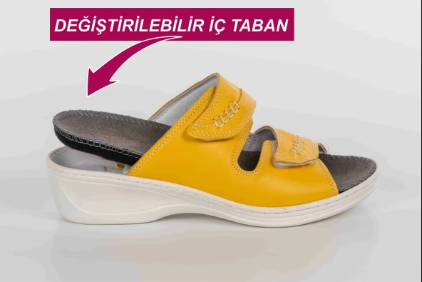 Kadın Anatomik Konfor Terliği 301 - SARI - Resim 8