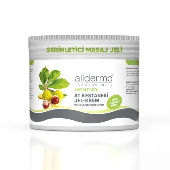 ALLDERMO AT KESTANESİ SERİNLETİCİ JEL KREM 250 ML ürün görseli 1