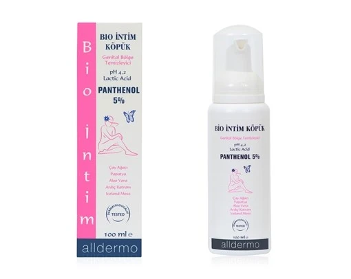 ALLDERMO PANTHENOL BİO İNTİM KÖPÜK 100 ML ürün görseli 1