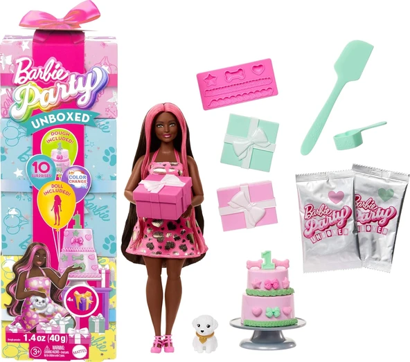 Barbie Party Unboxed Köpeğimin Doğum Günü Serisi Sarışın ürün görseli 1