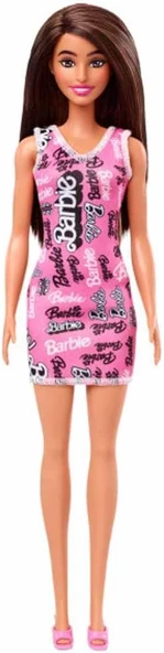 Şık Barbie - Kumral Pembe Elbiseli ürün görseli 1