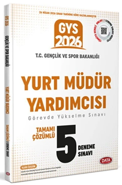2026 GYS T.C. Gençlik ve Spor Bakanlığı Yurt Müdür Yardımcısı Çözümlü 5 Deneme Sınavı Data ürün görseli 1
