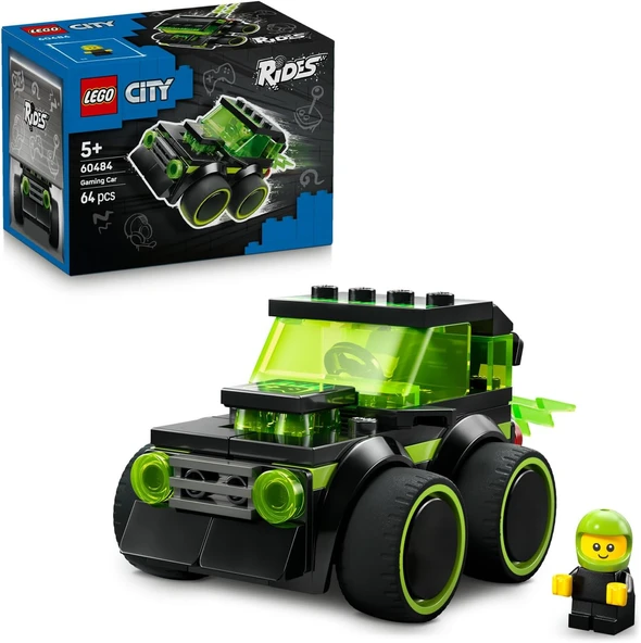 Lego City Araçlar - Video Oyunu Yarış Arabası 60484 – 5 Yaş Ve Üzeri Çocuklar Için Küçük Sürücü Mini ürün görseli 1