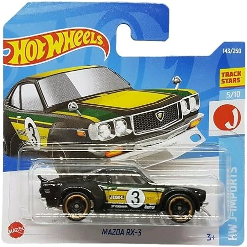 Hot Wheels - Mazda Rx-3 - Hw J-Imports 5/10 - Hcv78 - Short Card - Castrol - Yokohama - Jdm-Legends ürün görseli 1