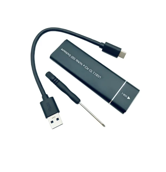 Usb 3.1 Type C To Pci-e Express Nvme Ssd M.2 M-key Hard Disk Kutusu ürün görseli 1