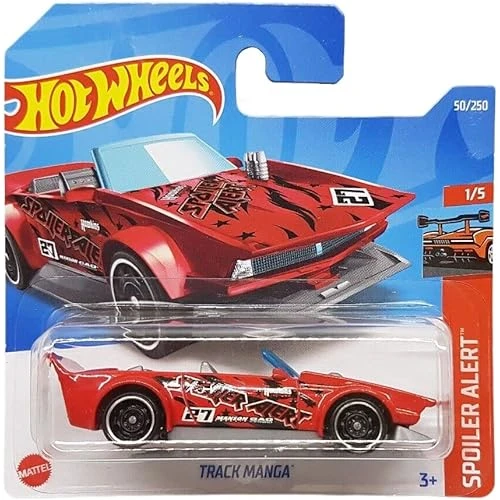 Hot Wheels - Track Manga - Spoiler Alert 1/5 - Hcw97 - Short Card - Kırmızı - Mattel 2022 ürün görseli 1
