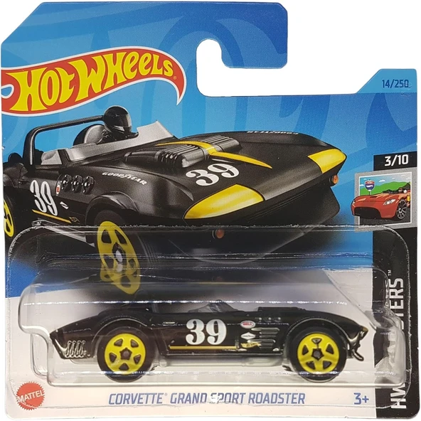 Hot Wheels - Corvette Grand Sport Roadster - Hw Roadsters 3/10 - Hkh38 - Short Card - Good Year - Be ürün görseli 1