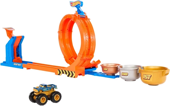 Hot Wheels Monster Trucks Döngü Ve Takla Bigfoot Oyun Parkuru Hot Wheels Monster Trucks Döngü Ve Tak ürün görseli 1