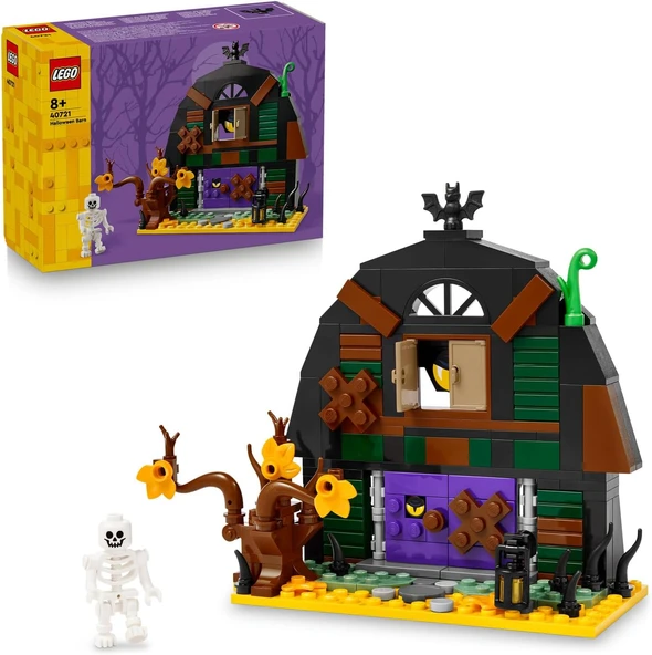 Lego Cadılar Bayramı Ahırı Çocuklar Için İskelet Minifigürlü Yapım Oyuncağı, 8 Yaş Ve Üzeri Erkek Ve ürün görseli 1