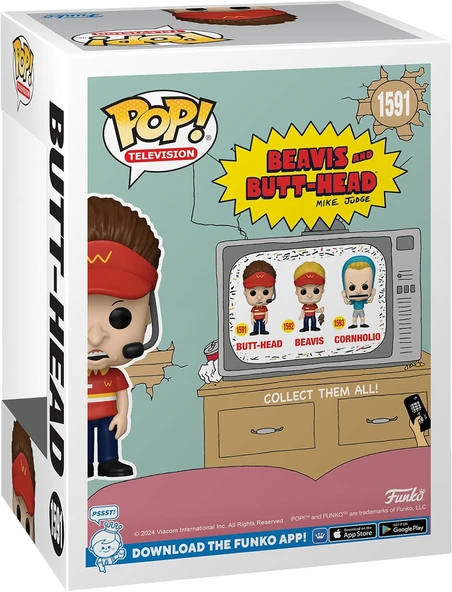 Funko Pop Tv: Beavis & Butt-Head – Butt-Head Figür - Resim 3