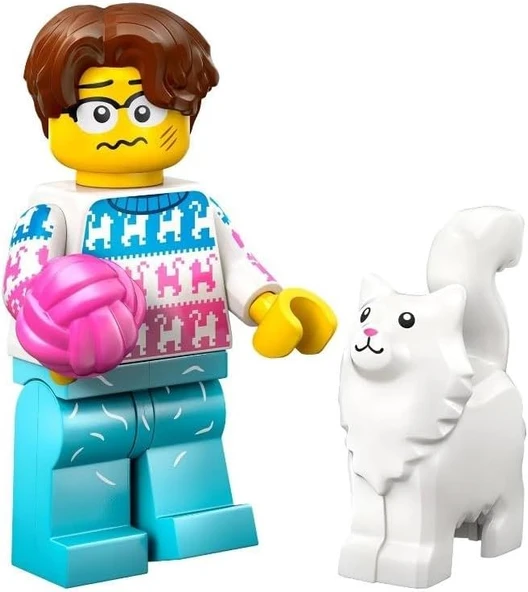 Lego Minifigür 71048 Seri 27-11 Crazy Cat Lover ürün görseli 1