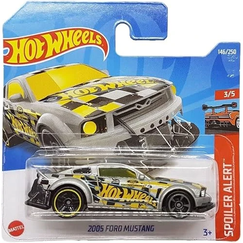 Hot Wheels - 2005 Ford Mustang - Spoiler Alert 3/5 - Hcv12 - Short Card - Gri - Mattel 2022 ürün görseli 1