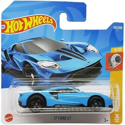 Hot Wheels - ´17 Ford Gt - Hw Turbo 9/10 - Hcw47 - Short Card - Supersportwagen - Açık Mavi - Mattel ürün görseli 1