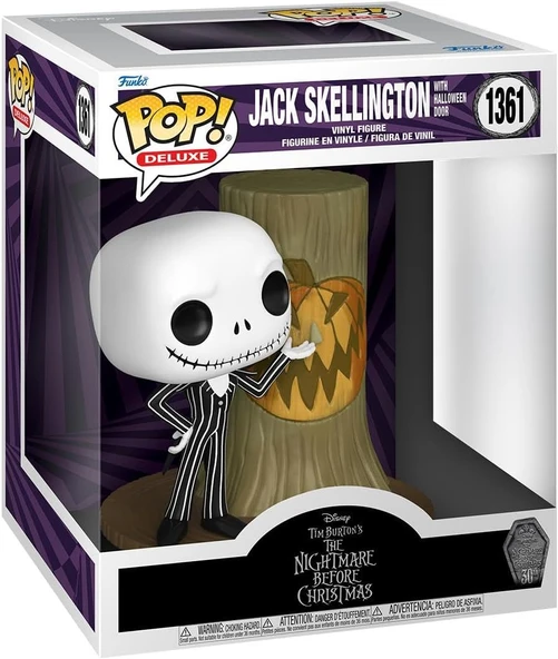 Funko Pop Deluxe Figür: The Nightmare Before Christmas 30Th - Jack With Hallowen Door Town ürün görseli 1