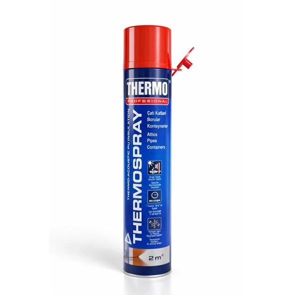 Thermo Acoustic Pu Insulation Termo Spray (1 Adet) Üstün Termo Akustik Yalıtım Boru Çatı Katları ürün görseli 1