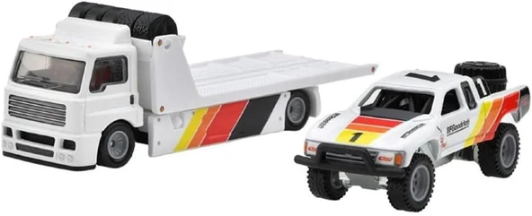 Hot Wheels Premium Team Transport Hrv39 Car Culture Fleet Street & Toyota Off-Road Truck ürün görseli 1