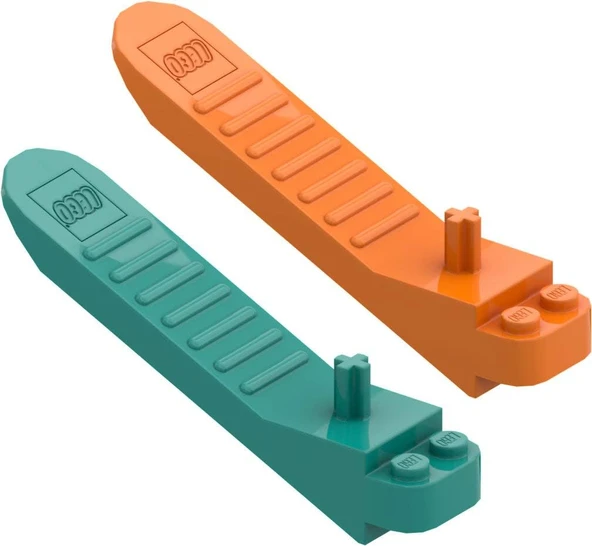 Lego 2 X Sistem Taş Sökücü (Turuncu Ve Turkuaz) Taş Ayırıcı Alet Tuğla Ayırıcı 96874 ürün görseli 1
