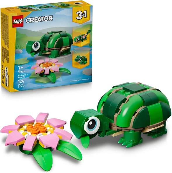 Lego Creator 3’Ü 1 Arada Kaplumbağa Ile Nilüfer Çiçeği 31377 – 7 Yaş Üzeri Çocuklar Için Bukalemun V ürün görseli 1