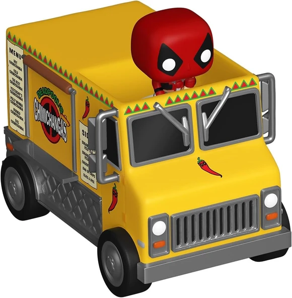 Funko Pop! Bitty Ride: Marvel - Chimichanga Kamyonlu Deadpool - Resim 2