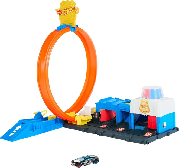 Hot Wheels® Polis İstasyonu Oyun Seti, 4Y+, Jbm71 ürün görseli 1