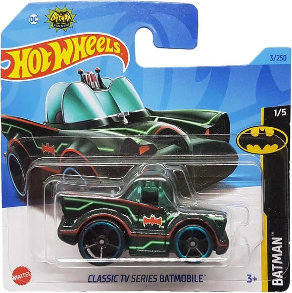 Hot Wheels - Classic Tv Serisi Batmobile - Batman 1/5 - Hkj72 - Short Card - Dc - Mattel 2023 ürün görseli 1