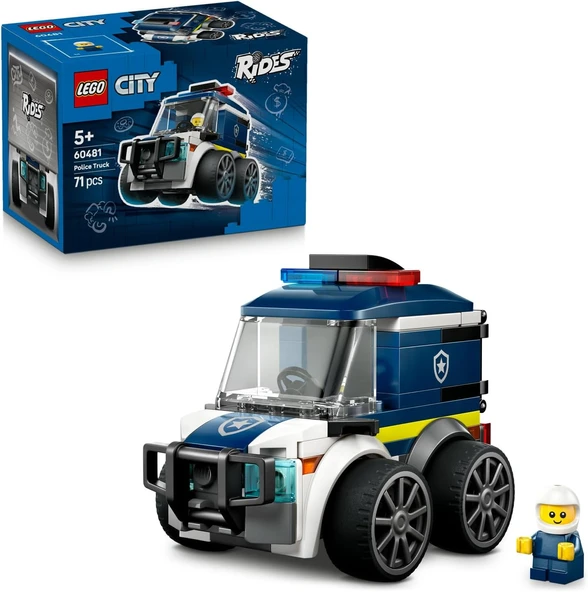 Lego City Araçlar - Polis Kamyonu 60481 – 5 Yaş Ve Üzeri Erkek Ve Kız Çocuklar Için Polis Memuru Min ürün görseli 1