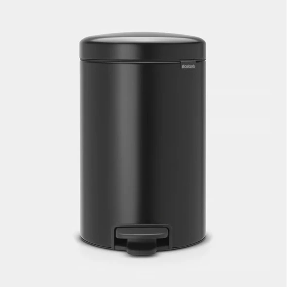 Brabantia Newıcon Matt Black Pedallı Çöp Kutusu 12lt ürün görseli 1