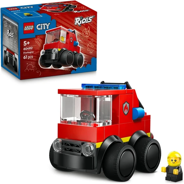 Lego City Araçlar - İtfaiye Kamyonu 60482 – 5 Yaş Ve Üzeri Erkek Ve Kız Çocuklar Için İtfaiyeci Mini ürün görseli 1
