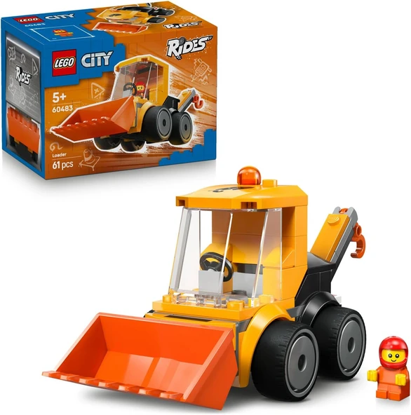 Lego City Araçlar - İnşaat Yükleyicisi 60483 – 5 Yaş Ve Üzeri Erkek Ve Kız Çocuklar Için İnşaat İşçi ürün görseli 1