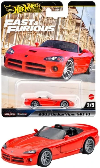 Hot Wheels Fast-Furious Premium Araba 2003 Dodge Viper Srt10 Hnw46-Jbl85 ürün görseli 1