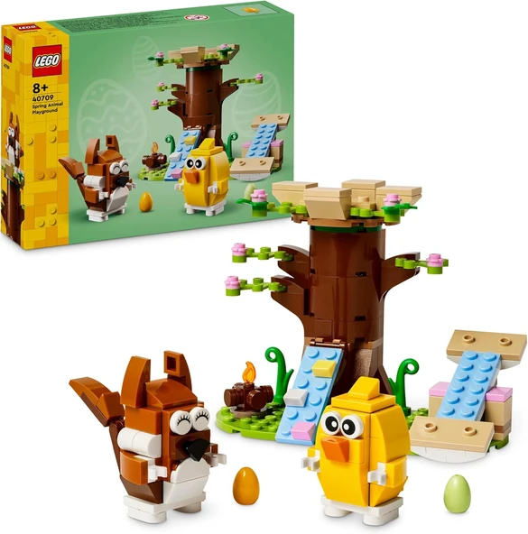 Lego İllkbahar Havan Parkı Oyuncak Yapım Seti 40709, Kuş Ve Sincap Figürleri, Erkek Ve Kız Çocuklar ürün görseli 1