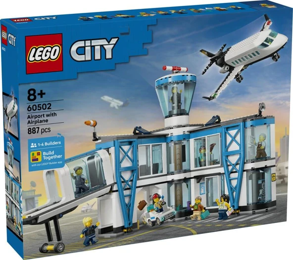 LEGO City 60502 Airport with Airplane ürün görseli 1