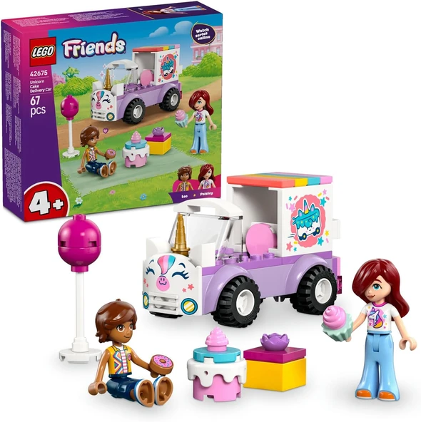 Lego Friends Tek Boynuzlu At Pasta Dağıtım Arabası 42675 – 4 Yaş Ve Üzeri Çocuklar Için Paisley Ve L ürün görseli 1