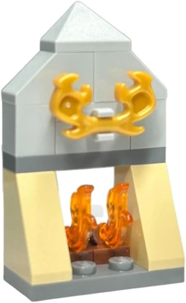 Lego Harry Potter Mikro Yapılar - Day 19 - Fireplace With Reindeer Horn (Three Broomsticks Inn) 5702 ürün görseli 1