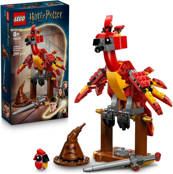 Lego Harry Potter Fawkes: Dumbledore’Un Anka Kuşu 76448-8 Yaş Üzeri Kız Ve Erkek Çocuklar Için Kavra ürün görseli 1