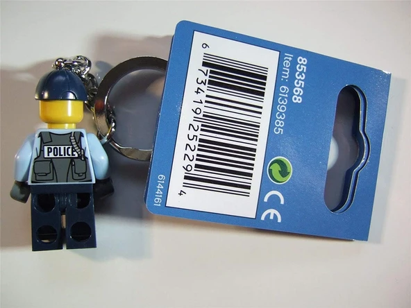 Lego City Prison Guard Key Chain – Çanta - Resim 2