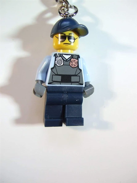 Lego City Prison Guard Key Chain – Çanta - Resim 3