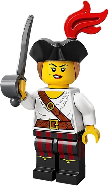 Lego Minifigures 71027 Series 20: 5.Pirate Girl ürün görseli 1